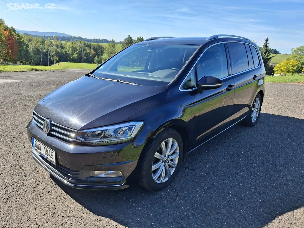 VW Touran 2.0 TDI 110 kw, DSG, 7 míst, Highline